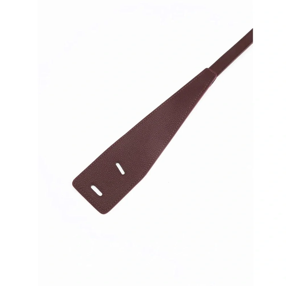 Chocolate Brown Belt  Faux Leather PU